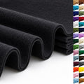 Black Large Felt Fabric 36" x 36", 1.4 mm Soft Felt Sheet, Nonwoven Fabric by ZANEXIR