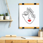 Zonon 16 Pieces Women Theme Stencils Canvas Painting Stencils Floral Female - Image 3