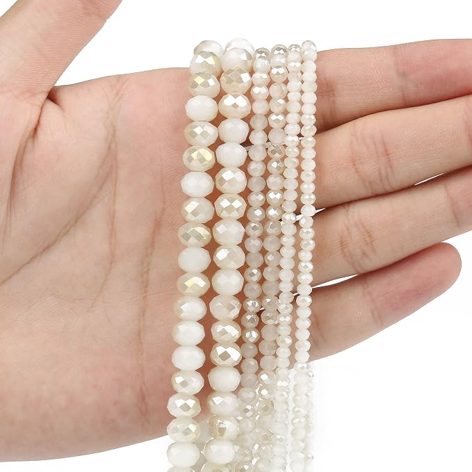 500pcs 6mm Crystal Glass Beads for Jewelry Making Faceted Rondelle Flat Beads - Image 5
