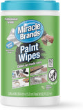 MiracleWipes for Paint Prep & Cleanup, Remove Tough Grime Build-Up, Wet Paint, Caulking, Epoxy, Colorant, and more from Hands, Surfaces, & Tools - 60 Count