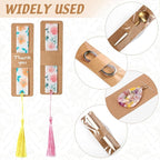 Honoson 100 Set Bookmark Holders Gift Set Kraft Paper Bookmark Sleeves - Image 3