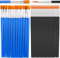 70Pcs Paint Brushes Small, Flat and Round Tip Paint Brushes by anezus