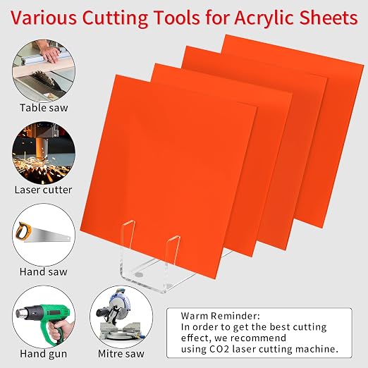 1/8 Thick 8 x 8 inch Acrylic Sheets - Image 3