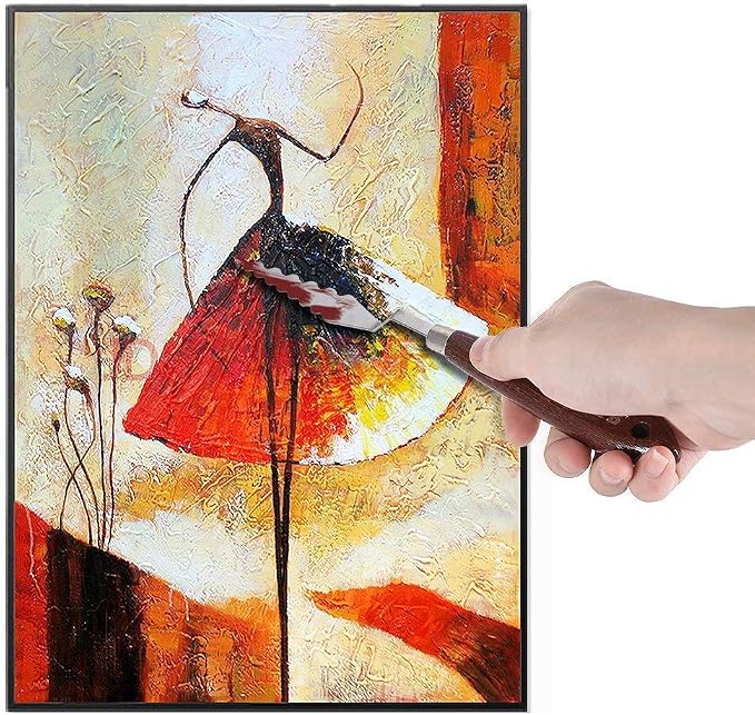 NWFashion Wood Handle Palette Knives 9 Piece Create Texture Spatulas - Image 6