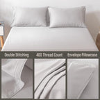 Bella Coterie | Luxury Bamboo Viscose Queen Size Pillowcase Set | 100% - Image 3