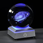 Qianwei 3D Galaxy Crystal Ball Space Astronomy Science Gift Room Decor Lamp | by QianweiCrystal