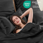 Queen Satin Pillowcase for Hair 2pc, Similar to Silk Pillow Cases, Easier Care - Image 4