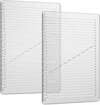 2 Pack Straight Line Writing Template, 11 Inch Calligraphy Guide Ruler by Prebafo
