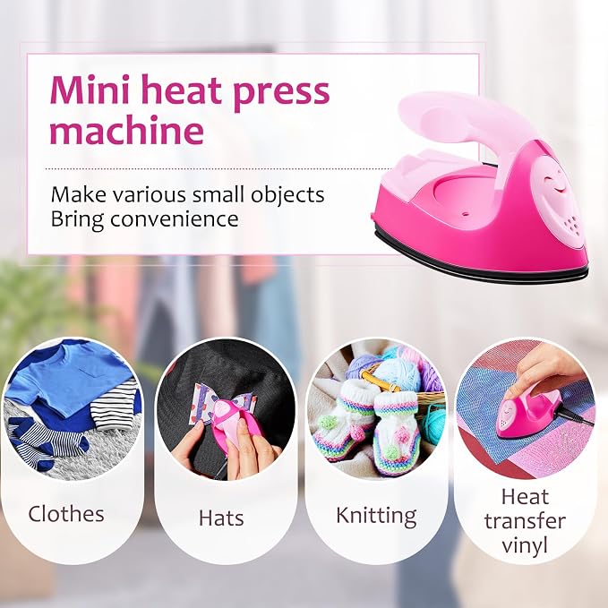 Honoson Mini Craft Iron Mini Heat Press Small Iron 3.93 x 2.36 x 2.76 in - Image 6