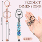 Tondiamo 24 Pcs Beadable Keychain Bars Bulk Beads - Image 3