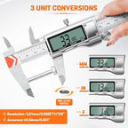 HARDELL 12" Digital Caliper, All-Metal Electronic Micrometer - Image 3