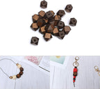 20mm Geometric Wooden Beads - Image 2