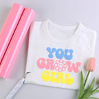Tintnut Soft Pink Puff Heat Transfer Vinyl Roll, easy cut & weed, stretch - Image 4