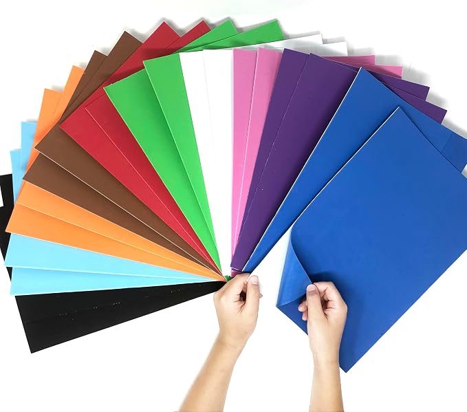 Allgala 20 Value-Pack Self-Adhesive EVA Foam Paper 8" x 12" Sheets - Image 4