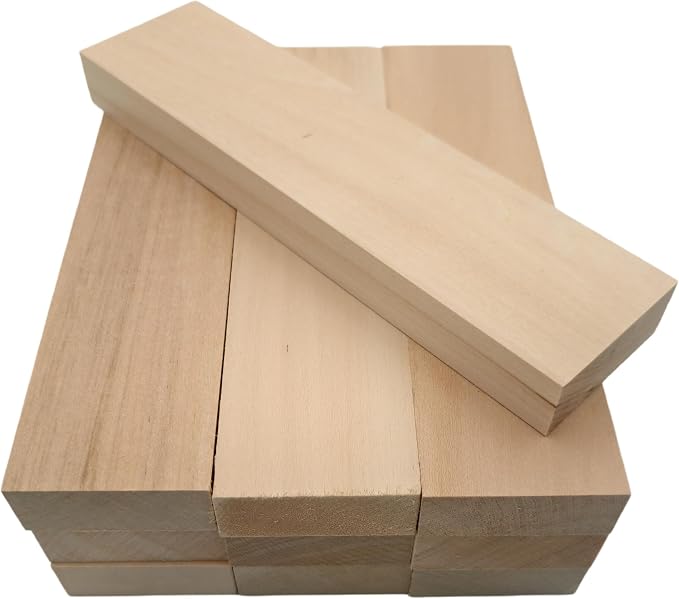 10PCS Basswood Carving Blocks, Whittling Wood Carving Kit, Unfinished Wooden by Unknown
