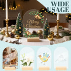 Bercoor 20 Pack 5x7 Inch Blank Clear Arch Acrylic Sign - Image 4