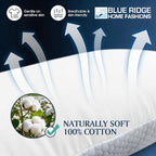 Blue Ridge Home Fashions Cooling Bed Pillows Queen Size Set of 2, Reversible - Image 4