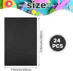 Morcheiong 24 Pcs Self Adhesive Felt Sheet Soft Felt Sheets - Image 2