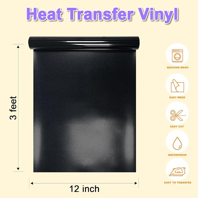DUEUIOE HTV Heat Transfer Vinyl Bundle 20 Pack - Image 2
