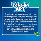 Skillmatics Poke-in Art – Underwater Animals, Mess-Free DIY Wood Craft Kit | - Image 8