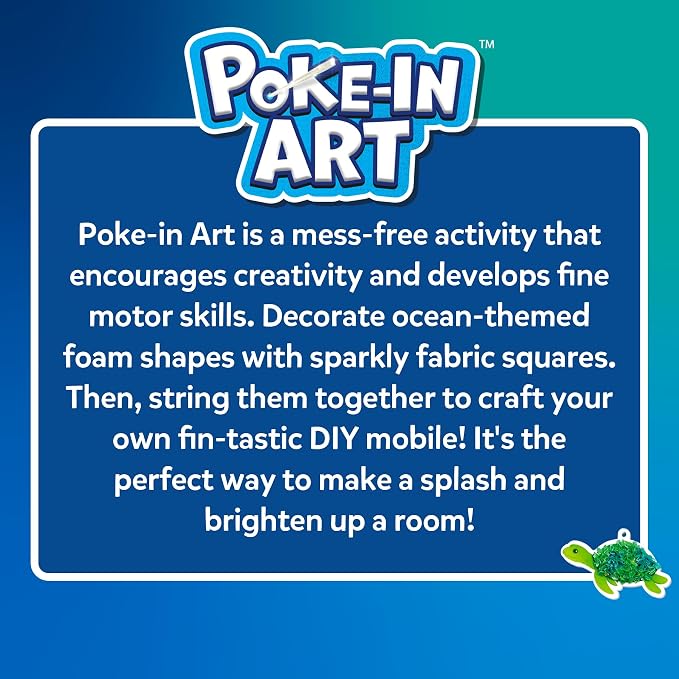 Skillmatics Poke-in Art – Underwater Animals, Mess-Free DIY Wood Craft Kit | - Image 8
