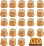 25Pack Tapered Cork Stoppers 1.1 in H x 1.34 in Top x 1 in Bottom by Unknown