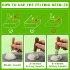 IMZAY Needles Felting Tools, Large Needle Felting Mat, Felting Supplies - Image 4