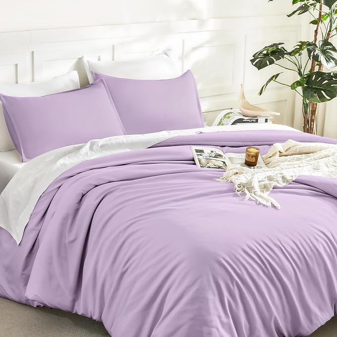 Litanika Lavender Comforter Twin/Twin XL Size, 2 Pieces Boho Lightweight Solid - Image 5