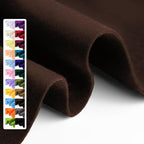 Brown Soft Felt Fabric Sheet 36" x 36", 1.6mm Thick, Premium Craft Felt by Grainear