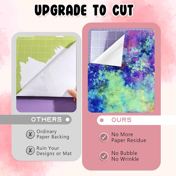 Tintnut Neon Watercolor Permanent Vinyl 8 Pcs 12x10in Self Adhesive Vinyl | Tie - Image 4