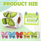 FYSUIMU 65.6 Ft Crayon Bow Bulletin Board Border Colorful Crayon Coquette - Image 2
