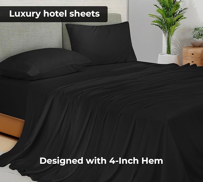 Royale Linens Twin Flat Sheet - Image 2