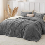 BEDELITE Pintuck Fluffy King Size Comforter Set - Image 3