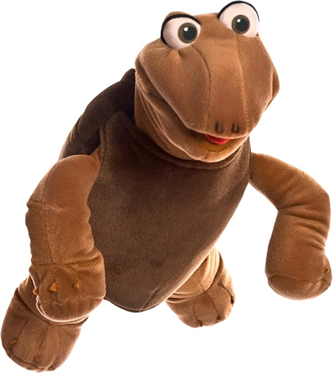 Playful Minds Living Puppets – Sal the Turtle Hand Puppet, 14-Inch Soft Plush by PlayfulMinds-Toys