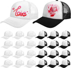 Vabean 24 Pack Sublimation Blank Cap Trucker Mesh Cap Unisex Plain Blank by Vabean