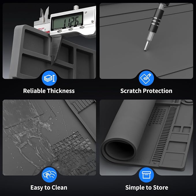 STREBITO Soldering Mat Electronics Repair Mat, Solder Pad Heat Resistant 932°F - Image 8