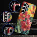 Case for Samsung Galaxy S23 Case, Vintage Floral Girly Design Hybrid Dual - Image 3