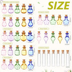 Geiserailie 80 Pieces Tiny Glass Bottles Spell Jars - Image 3