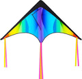 JOYIN Large Delta Kite Gradient Rainbow, Large Delta Beach Kite by JOYIN