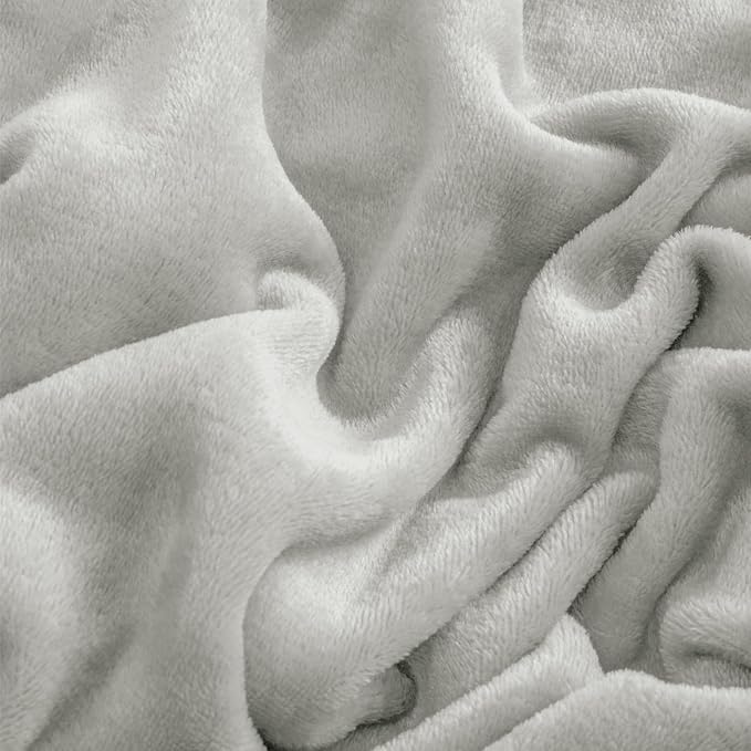 BEDELITE Flannel Sheets Queen Size Light Grey - Image 5