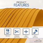 Mustard EVA Foam Sheets for Crafts, 9 x 12 Inch, 2mm Thickness – Ideal for DIY - Image 4
