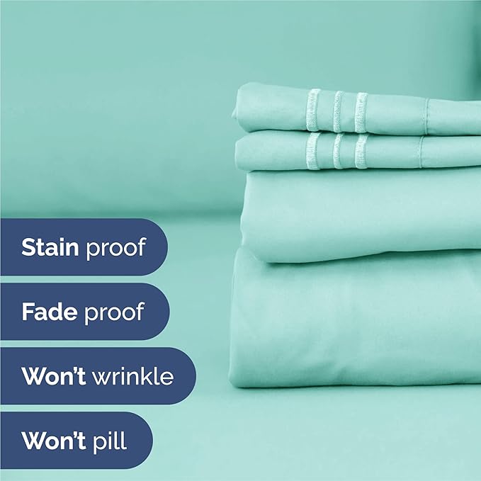 King Size 4 Piece Sheet Set - Image 5
