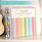 Caydo 50 Pcs 12 x 12 Inch Scrapbook Paper Storage Organizer - Image 5
