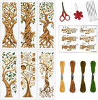 ORIGACH 6 Set Tree of Life Cross Stitch Bookmark Kit by ORIGACH