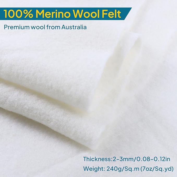 Pre Felt Wool Felt Fabric, Pure Merino Wool Felt - Image 2