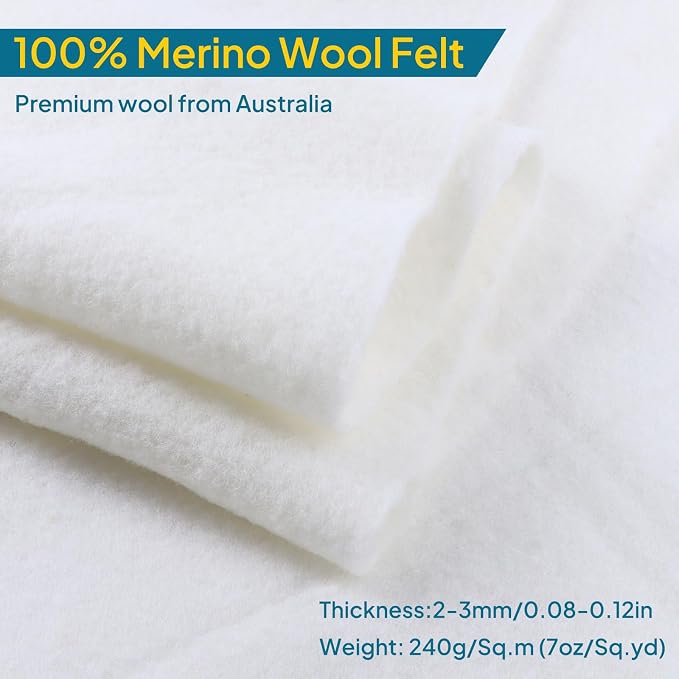 Pre Felt Wool Felt Fabric, Pure Merino Wool Felt - Image 2