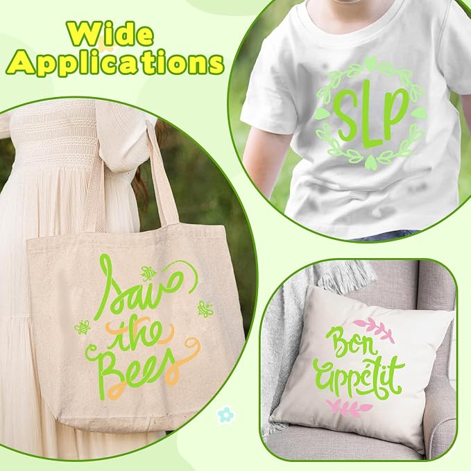 Tintnut Jasmine Green Heat Transfer Vinyl, easy cut & weed, stretch washable - Image 5