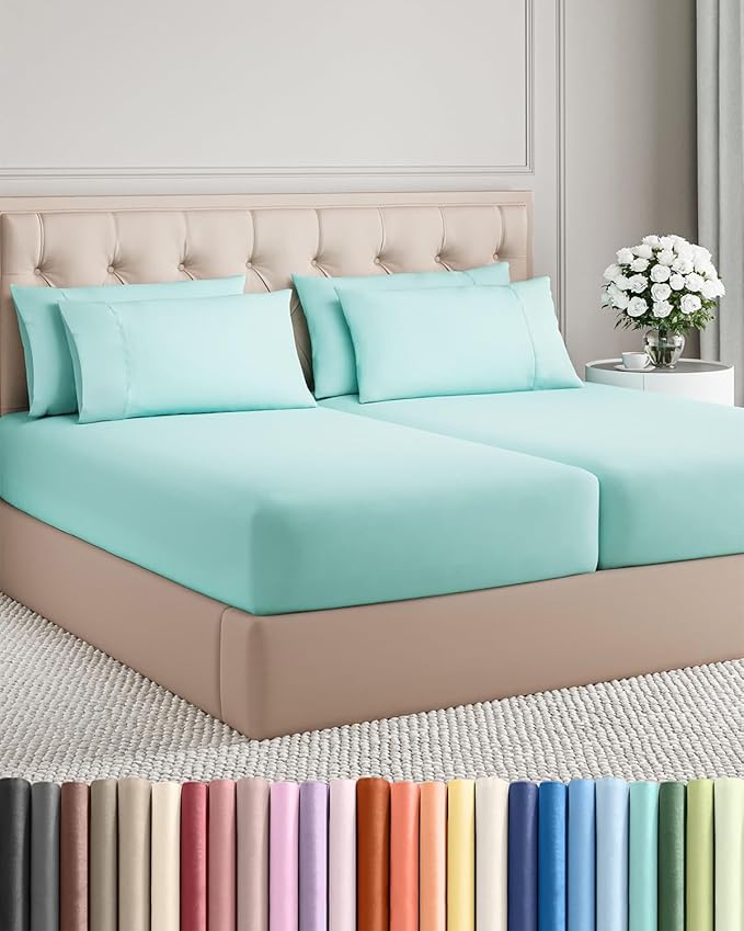 Split King 7 Piece Sheet Set by CGKUnlimited