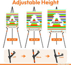 JEAWIWI 3PCS Black Lightweight Easel Stand - Image 5