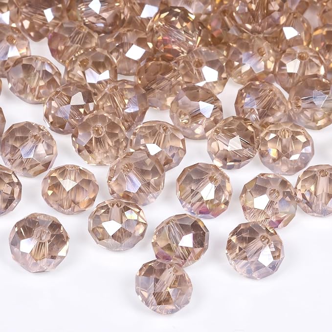 180pcs 10mm Crystal Glass Beads by Nitopupu